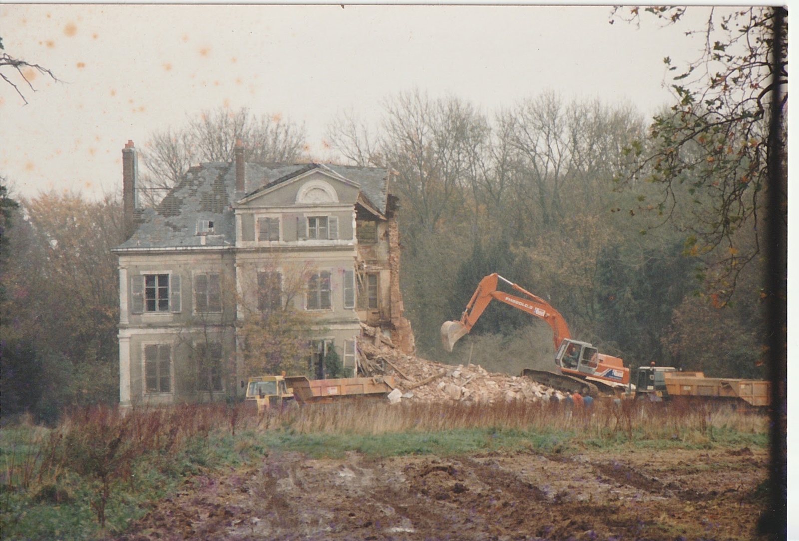 La démolition du château en 1995